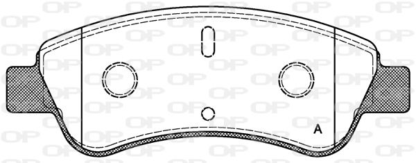 OPEN PARTS Комплект тормозных колодок, дисковый тормоз BPA0840.10